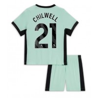 Chelsea Ben Chilwell #21 Tretí Detský futbalový dres 2023-24 Krátky Rukáv (+ trenírky)